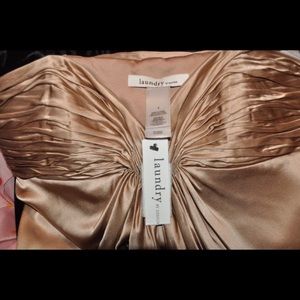 Laundry Champagne Strapless gown